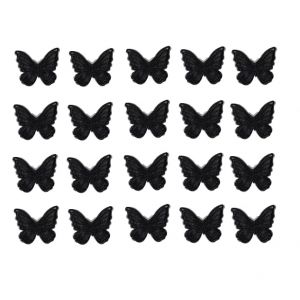 20 Pcs Barrette papillon Barrette de cheveux Accessoires de cheveux de mariagePour le mariage, le costume, le bal de fin d'année et l'Halloween (Noir) (XDMTradingLTD, neuf)