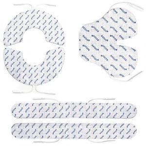 Set d'électrodes compatibles électrostimulateur TENS EMS | pads contre mal de dos | Soulage douleurs dorsales, nuque et épaules | patch avec connexion filaire de 2 mm | électrostimulation (axion.shop, neuf)