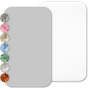 Lovely Hippo Draps Housses 80x160 cm 100% Coton - Compatible Lit Cabane 80x160 cm - sans Produits Chimiques (Blanc/Gris, 80 x 160 cm) (VRC Products France, neuf)