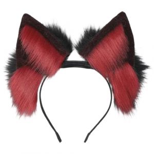 CAZSTYK Serre-tête électrique rechargeable avec oreilles de loup pour Halloween, jeu de rôle, bandeau d'oreille de loup pour filles, maquillage et photographie (Yiguanzhuo, neuf)