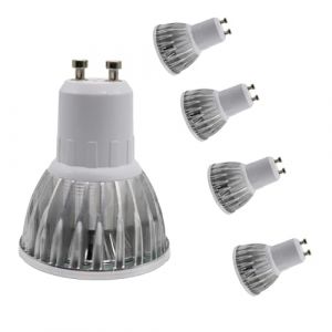 Ampoules LED GU10, 3W &eacute;quivalent 20W, 280lm, Blanc Froid 6000K, 120&deg; Larges Faisceaux, Spot Lampe R&eacute;flecteur &eacute;quivalen 28W Halog&egrave;ne 220V 230V 240V projecteur Efficacit&eacute; Energ&eacute;tique (5 pi&egrave;ces) (xindaxin, neuf)