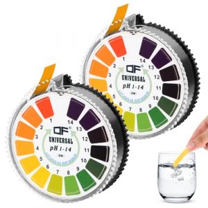 2 Pièce Papier Indicateur Rouleau,papier ph,bandelette ph, 5m Mesure de pH Gamme Complète 0-14, test d'acidité pour aquariums (shufangshangmao, neuf)