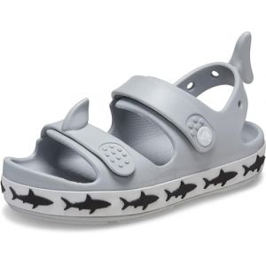 Crocs Unisexe Enfant Crocband Cruiser Sandal T Sandales, Shark Light Grey, 23/24 EU (TradeINN, neuf)