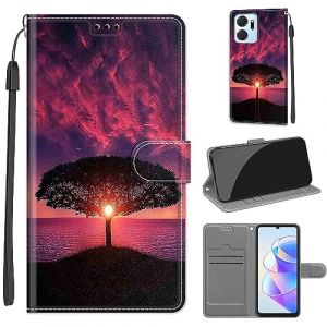 SIENIANLINE Coque pour Honor X7A, Coque Honor Play 7T,Etui Protection Housse Premium en Cuir de Portefeuille en Cuir Fermeture Magn&eacute;tique Flip Case pour Honor X7A / Honor Play 7T (DIKAS, neuf)