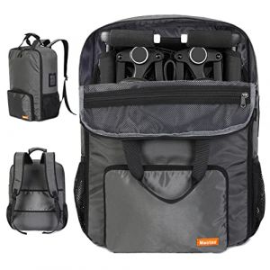 Mactso Sac de voyage pour poussette compatible avec GB Pockit et GB Pockit Air Plus All Terrain, sac à dos de voyage léger pour poussette d'avion (gris, M) (Fast Media Ships From USA, neuf)
