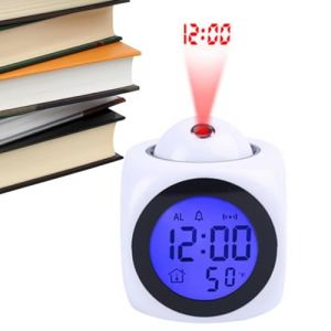 G&eacute;n&eacute;rique R&eacute;veil &Agrave; Projection &ndash; Horloge Cube ABS 10 Cm | Double R&eacute;veil avec Veilleuse Chaude | Projette Le Temps sur Le Mur Tout en Fournissant 6 Sonneries pour La Chambre des, La Cr&egrave;che Et Le Salon. (lichuanshihuiyanmaoyiyouxiangongsi, neuf)