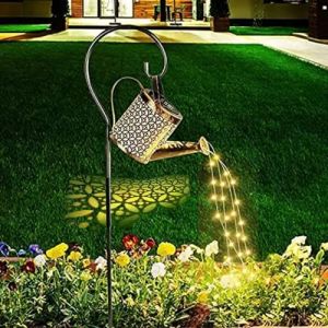 Lanterne &eacute;lectrique solaire avec guirlande lumineuse, lumi&egrave;re LED solaire ext&eacute;rieure pour l'ext&eacute;rieur, guirlande lumineuse &agrave; suspendre, &eacute;tanche, lumi&egrave;res de table de jardin d&eacute;coratives pour jardin (NeeGuang, neuf)