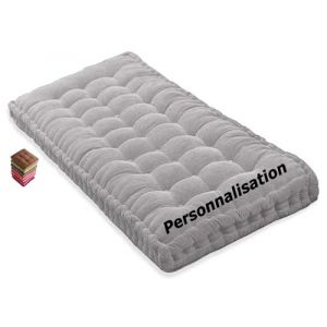 Matelas de Sol capitonné ou Coussin pour Banc de Jardin 1/2/3 Places, Banquette et Chaise Longue Palette, 170 cm, 180 cm, Coussin pour Banc 150 cm Exterieur Interieur sur Mesure(Light Gray 1d,120x40 c (sanroy, neuf)