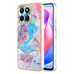 SEAHAI Coque pour Honor X7c / Honor 200 Smart 5G, Ultra Mince &Eacute;l&eacute;gant en Silicone Souple Motifs Color&eacute;s Coque Brillante Antichoc, TPU Gel Etui R&eacute;sistant - Bleu marbr&eacute; (Liner-EU, neuf)