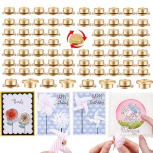 Lot de 30 mini roulements rotatifs en m&eacute;tal pour loisirs cr&eacute;atifs, cartes en papier, scrapbooking, cartes, rotation &agrave; 360&deg;, m&eacute;canisme de rotation lisse, outil rotatif pour la fabrication de bijoux (BATECH-EU, neuf)