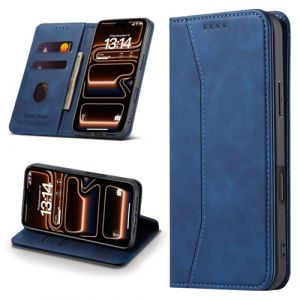 Leaisan Coque pour iPhone 17 Pro, Housse Pochette de Portefeuille, &eacute;tui Cuir PU [Porte Carte Credit] [Fonction Stand] [Magn&eacute;tique] Flip Case &agrave; Rabat Rabat pour iPhone 17 Pro - Bleu (Leaisan-EU, neuf)