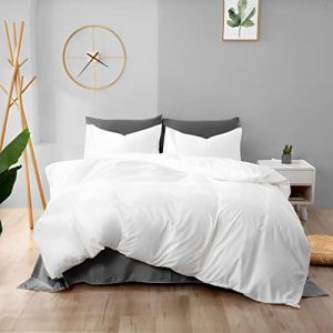 WYFKYMXX Housse de Couette imperm&eacute;able Doux et Confortable Prot&egrave;ge Couette imperm&eacute;able hypoallerg&eacute;nique &eacute;tanche Waterproof Duvet Protector (Blanc, 140 x 200 cm) (SAJYSM, neuf)