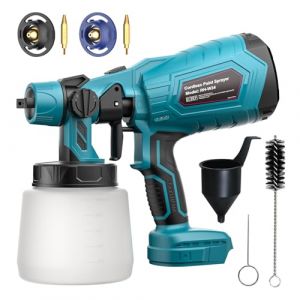 Pulvérisateur de Peinture sans Fil pour Batterie Makita 18V, pulvérisateur de Peinture sans Fil pour clôtures et terrasses, Pistolet pulvérisateur de Peinture à la Main (sans Batterie) (Junwood-us, neuf)