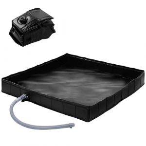 Base de douche pliable, 104 x 104 x 13 cm, grand receveur de douche portable avec tuyau d'évacuation, tente de douche, base de douche, tente, bac de douche, auvent, pour l'intérieur et l'extérieur (stracean, neuf)
