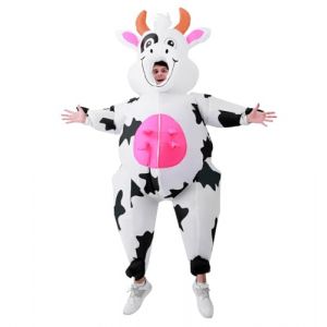 JASHKE Costume de Vache Gonflable D&eacute;guisement Vache Gonflable Adulte Costumes d'Halloween Gonflables (JASHKE, neuf)