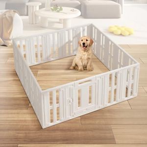 Enclos pour Chiots de 60 cm de Haut, Parc pour Chiots pour L'intérieurou Extérieur, Parc Pliable pour Chien avec Porte, Cage pour Chien pour La Maison pour Chiens, Chats, Lapins, Petits Animaux (XXWX, neuf)