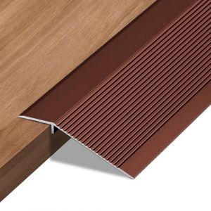 Profil&eacute; de compensation de hauteur auto-adh&eacute;sif en aluminium pour sol 10-35mm | Profil&eacute; d'&eacute;galisation de hauteur pour seuil de porte | Pour stratifi&eacute;, carrelage, PVC et parquet | Noir/Anthracite | (EUBSWA-FR, neuf)