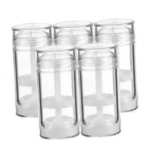 SEWACC Lot de 5 Flacons de Cr&egrave;me Vides Rechargeables 50 Ml Distributeurs Portables Anti-Fuites en Plastique Transparent Contenants Compacts pour Cosm&eacute;tiques Voyage et Trousse de (Quick Research Sha, neuf)