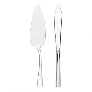 BESCH Pelle et couteau à gâteau set de 2 pièces en acier inoxydable (pelle et couteau à gâteau) (GRUPO BESCH, neuf)