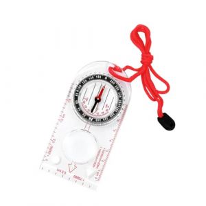 Aiweijia Boussole d'orientation, Boussole de Navigation multifonctionnelle étanche, règle à Carte, loupe avec Cordon réglable pour la Lecture de Cartes d'expédition, Navigation, l'orientation (Aiweijia, neuf)