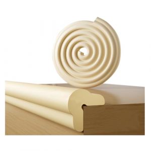 Protection en Mousse pour Bords & Coins,Bande de Sécurité 2 m pour Table & 4X Coussins d’Angle,pour Meubles & Lit Bébé – Adhésifs Antichoc (Beige) (Qiyu0118E, neuf)