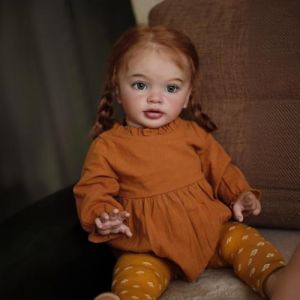 ZTZHYZR Bebe Reborn Fille 66 cm Poupee Reborn R&eacute;aliste 26 Pouces Corps en Tissu Doux Lest&eacute; Poupon Bebe Cheveux Bruns Poupon Reborn Fait &agrave; La Main Cadeaux de Vacances pour Enfants &agrave; Partir de 3 Ans (WHHYY-SHOP, neuf)