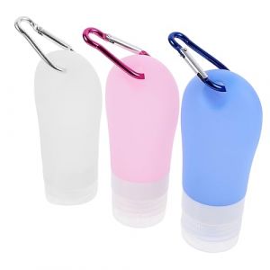 Homoyoyo Flacon de Voyage Souple Silicone Rechargeable Flacon de Shampoing Vide &Eacute;tanche Distributeur de Produits Cosm&eacute;tiques Portable (HuanYH, neuf)
