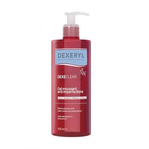 DEXECLEAR by DEXERYL Gel moussant anti-imperfections, 2 en 1: nettoie & r&eacute;duit les boutons - Acide salicylique - Sans savon, Sans parfum - Visage & corps - Peau grasse &agrave; tendance acn&eacute;ique, 400 ml (MyHomeBoutique, neuf)