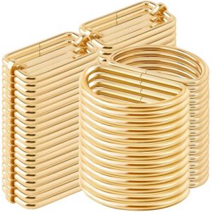 GUBOCA 80 PCS Anneau en D et Boucle Coulissante Plate en M&eacute;tal,Boucle Sac,Anneau Sac a Main,pour Sacs &agrave; Dos,Ceintures,Artisanat,Bricolage (Or, 25mm) (GUBOCA, neuf)