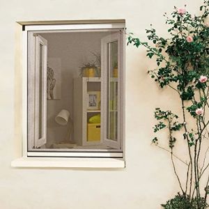 MADECOSTORE Moustiquaire Enroulable en alu pour fenêtre - Blanc - L160 x H160cm (MADECOSTORE, neuf)