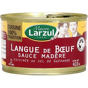 LARZUL - Langue De Boeuf Sauce Madère 410G - Lot De 3 (Ma Biotique, neuf)