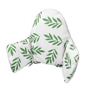 Coussin pour chaise haute, coussin pour chaise haute IKEA Antilop, coussin de siège, coussin gonflable intégré, doux et confortable, pour asseoir votre enfant de manière plus confortable (feuille (Tengest, neuf)