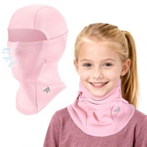 ICOCOPRO Cagoule Enfant Hiver, Cagoule d'hiver Chaude pour Enfant, Coupe-Vent, Masque de Ski, pour Gar&ccedil;ons et Filles, Taille Unique, Rose (Icocopro, neuf)