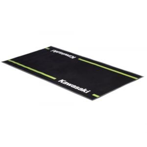 Kawasaki Tapis de sol Matte M&eacute;canicien 100x200 CM Noir Vinyle ou PVC (LG-Motors, neuf)