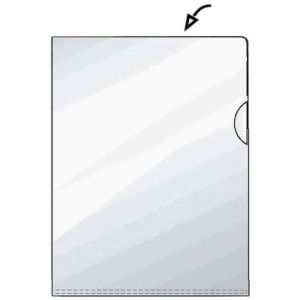 HETZEL Lot de 5 Lots de 50 Chemises coin grain&eacute;e A5 coloris transparent (Stock Bureau Maison Bien-&ecirc;tre, neuf)