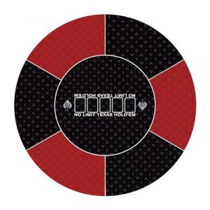 LaiEr Tapis de Poker Rond 24/31/ 47/ 55Pouces 6-8 Personnes Texas Hold'em Pad en Caoutchouc,Table Pliable,Tapis Table de Poker Portable,Adapt&eacute; aux Jeux de Poker,Blackjack. (ChunSiFuShi, neuf)