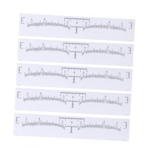 PACKOVE 120pi&egrave;ces R&egrave;gle Autocollante Pour Sourcils Mini-outil De Mesure Jetable Pied &agrave; Coulisse De Maquillage (Spring TU, neuf)