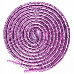 Olukssck 2 Paires Lacets Ronds Paillettes, Brillantes M&eacute;talliques Lacets Chaussures pour Chaussures de Sport, Chaussures de Course, Bottes, Violet Clair, 160cm (Bishicheng Trading Co., Ltd., neuf)