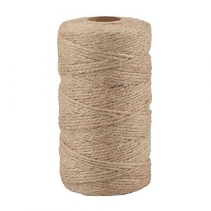 KINGLAKE 1.5mm Corde Jute, 100M Ficelle en Jute Naturel, Corde de Chanvre, Ficelle Chanvre Naturel pour Jardinage, DIY, Cadeau Forfait, D&eacute;cor (JH Gardening, neuf)