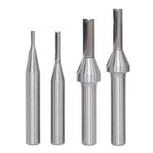 AKYLIN Lot de 5 Fraises Droites TCT à Queue de 8 mm Lame Monobloc en Alliage Dur Diamètres de Coupe 2, 3, 5, 6 mm Pour Défonceuse et Bois (Akylin-FR, neuf)