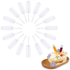 Siumir 4 ml Plastique Pipettes Dropper 200 Pi&egrave;ces Transparent Transfert de Squeeze Pipettes Liquide Injecteurs pour Chocolat, Cupcakes, Fraises, Glac&eacute;e (siumir-eu, neuf)