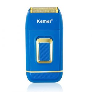KEMEI Rasoir électrique professionnel à double feuille pour homme Rasoir électrique pour homme chauve Fournitures de barbier Tondeuse sans fil rechargeable Cadeau pour homme, père, mari, (Kemei Professional Clippers, neuf)