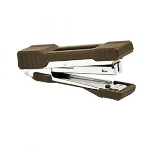 SYXL Agrafeuses Agrafeuse sans Effort avec 1000 agrafes Standard Petites agrafeuses 20 Capacité de la Feuille Contient 50 agrafes Machine d'agrafeuse Portable Accessoire de Bureau (Color : Brown) (DAMAI STORE, neuf)
