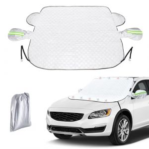 AdrreyuFny Couverture Pare-Brise Voiture, Pare-Soleils pour Pare-Brise Avant Auto Anti Glace UV Soleil Couverture Vitre Voiture Repliable Convient &agrave; la Petites Voitures (148 * 120cm) (Starhai, neuf)
