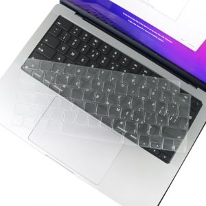 WeddHuis Protection Clavier pour MacBook Air M2 M3 (13.6"/15.3") 2022-2024, Mac Pro M1/M2/M3 (14"/16") 2021-2023, AZERTY Disposition FR (UAB LIDMIBI LT, neuf)