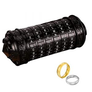 Cryptex Da Vinci Code Mini Cryptex Lock avec Compartiments cachés Anniversaire Saint-Valentin Cadeau d'anniversaire mystérieux pour la Famille et Les Amis (Lincman, neuf)