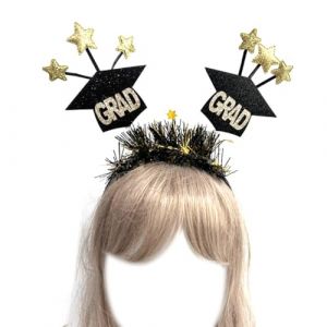PLCPDM Chapeau de remise de diplôme pour écolier, étudiant, chapeau de diplômé, bandeau à cheveux (fankundianzishangwuyouxiangongsi, neuf)