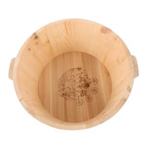 OATIPHO Bassine de Trempage en Bois Massif Profondeur 21 Cm sans Peinture pour Gar&ccedil;on et Filles Bain de Pieds Maison Soins des Pieds Bois Naturel (Tsun Ki-sung, neuf)