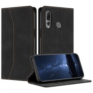 Mo-Beauty Coque Compatible avec pour Huawei Y9 Prime 2019 / P Smart Z, Etui Protection Antichoc Housse en Cuir PU Portefeuille Rabat Clapet Case, Pochette Flip Fermeture Magnétique Étui (Noir) (Mo-Beauty EU Store, neuf)