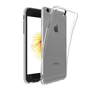 Captor Coque de Protection Transparente pour iPhone Apple 6 6S Plus, TPU en Silicone Souple et Mince, Protection Compl&egrave;te avec Bord Relev&eacute; pour &Eacute;cran et Appareil Photo (Captor s.r.l., neuf)